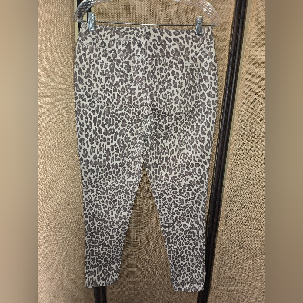 Women's Nine West Gramercy Skinny Ankle Animal Print Skinny Pants Size 8 - Picture 12 of 12